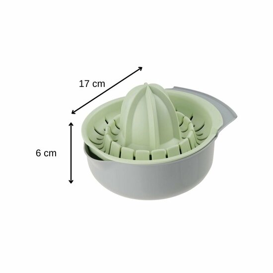 Afmetingen PLA citruspers Greenpicnic