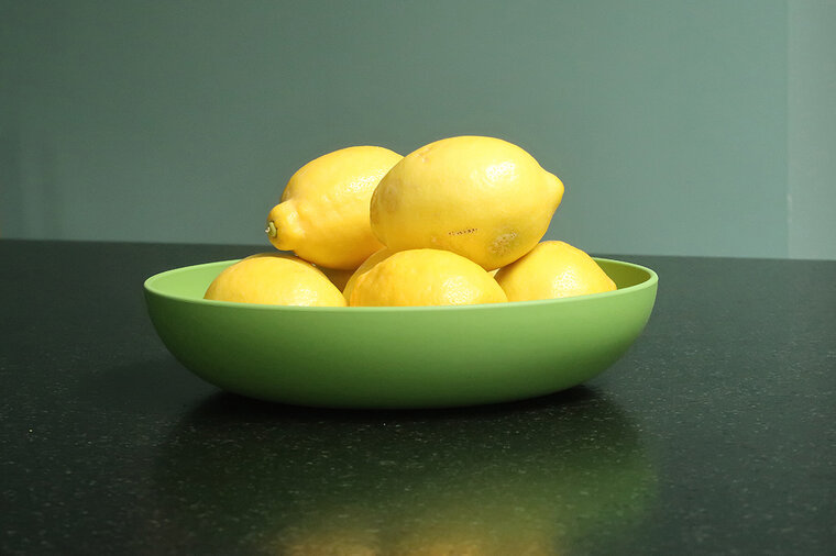 Zuperzozial diep plat bord in groen, natuurlijk CPLA