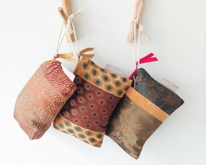 Velours katoenen etuis of tasjes