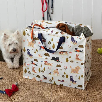 XL Shopper van r-PET met honden print