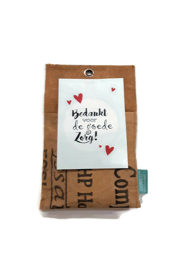 Bedankt voor de goede zorg, hangtuintje van gerecycled materiaal Greenpicnic