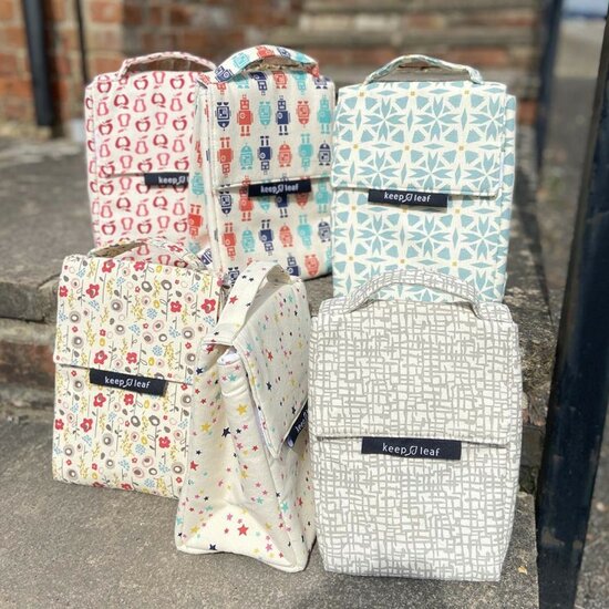 Keep Leaf insulated lunch bag alle printjes Greenpicnic
