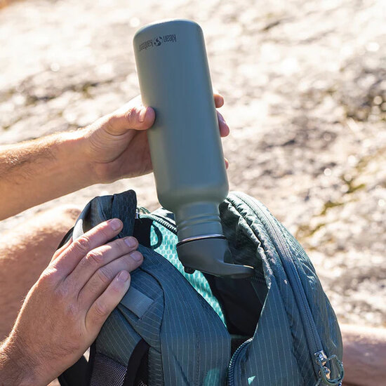 Klean Kanteen classic Narrow Flip Seal Sport Cap imn Sea Spray groen