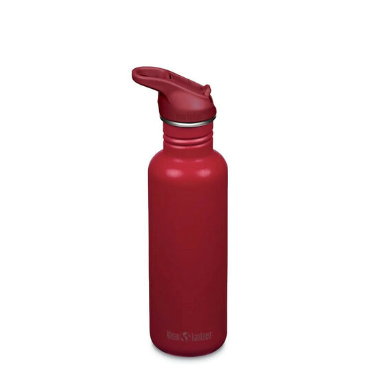 Klean Kanteen Classic Narrow Garnet 800ml met Flip seal sportcap