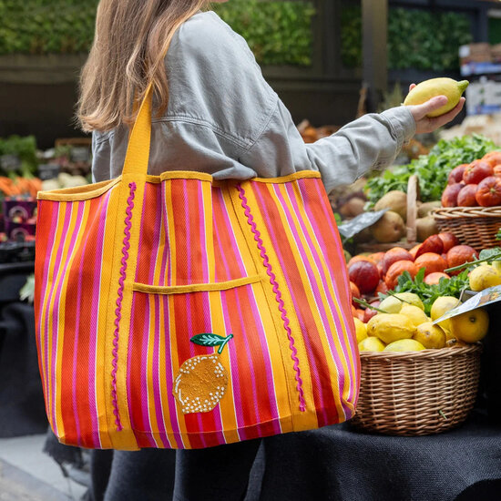 Talking Tables Tote bag Lemon, shopper gerecycled plastic