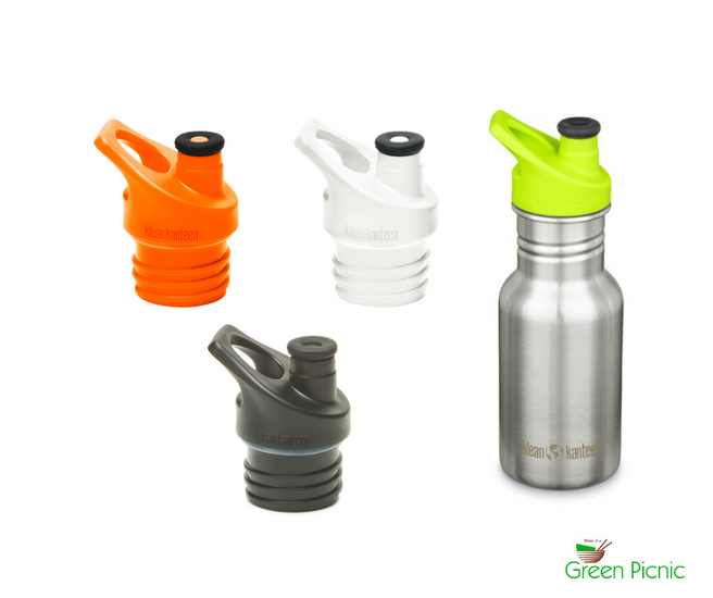 Sportscap of bidondop in groen voor Klean Kanteen Classic