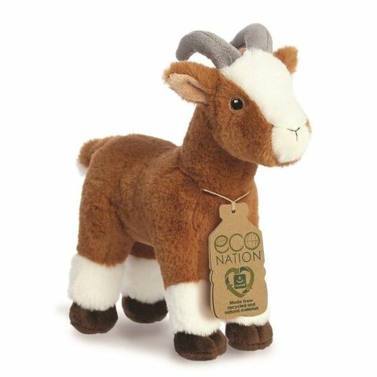 Geit knuffeldier van gerecycled materiaal bij Greenpicnic