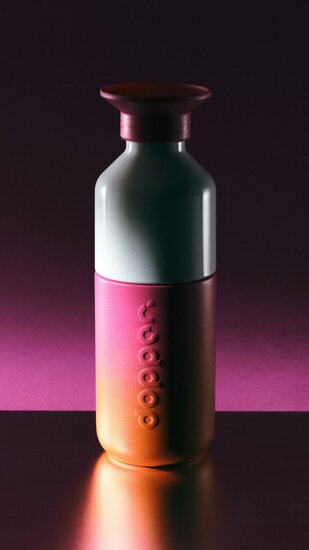 Dopper Steel 350 Sunset Pink, mini drinkflesje