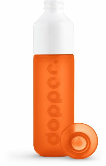 Dopper Outright Orange herbruikbare drinkfles met beker