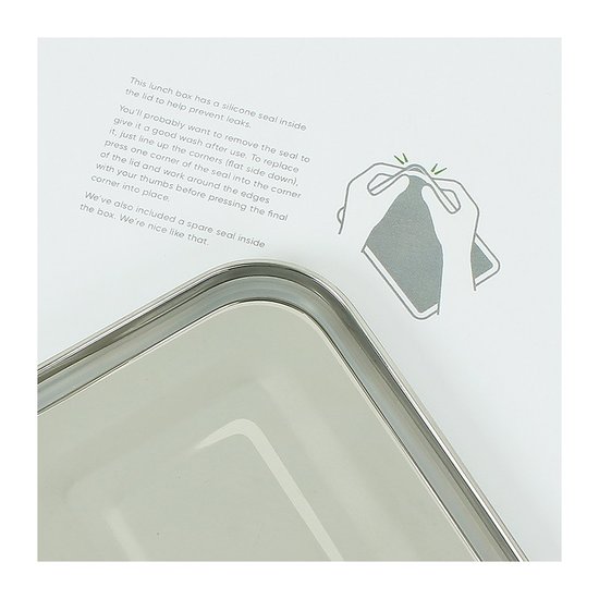 Slice of Green Buruni Leak resistant Two tier lunch box 