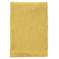 Klippan Basket Yellow, deken of plaid van organic cotton