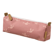 Fresk etui roze met lichtroze vogels