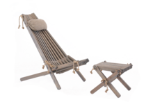 Ecochair en lilli table pine grey Greenpicnic