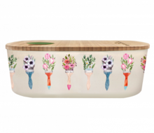 Duurzame BioLoco plant lunchbox Flower Brushes, GreenPicnic