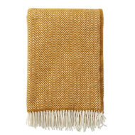 KLippan Chevron eco wol deken in caramel