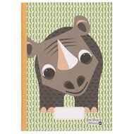 Coq en Pate school schrift met neushoorn, FSC gerecycled papier