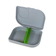 Duurzame brooddoos van PLA bio plastic in grijs