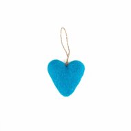 Blauw hartje van vilt, Sjaal met Verhaal