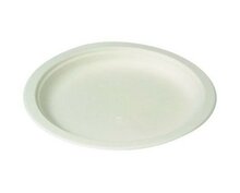 Wit suikerriet wegwerp bord 26cm Greenpicnic
