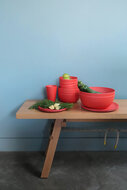 Zuperzozial Flavour-It Plate servies Terra Red met C-PLA bio plastic servies