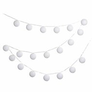 Cotton Ball Lights Outdoor Blanco, witte lichtbollen slinger Greenpicnic