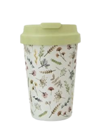 BioLoco Plant Easy Cup Watercolor Flowers - Herbruikbare koffiebeker van bioplastic