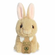 Kleine Eco Nation dierenknuffel van gerecycled plastic Konijntje