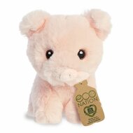 Eco Nation mini dierenknuffel van rPET varken