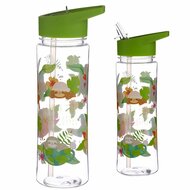 Just Hanging Around Sloth enkelwandige waterfles met rietje - Webshop GreenPicnic