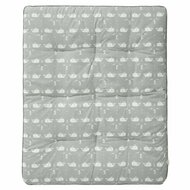 Fresk boxkleed van biologisch katoen Whale Dawn Grey, ecogift webshop GreenPicnic