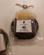 Fairtrade Zeepschaaltje met zeep en loofah Greenpicnic