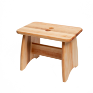 Krukje PALLI Alder van Ecofurn, naturel houten krukje - Eco webshop GreenPicnic 