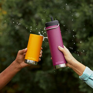 Klean Kanteen TK Wide bekers in okergeel en paars