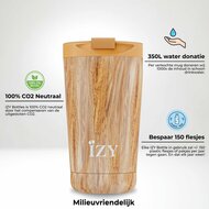 Greenpicnic- Koffiebeker van dubbelwandig roestvrij staal - IZY Mug Brown