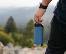 Klean Kanteen TKwide real teal thermosfles Greenpicnic