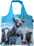 Ecozz Dinnertime opvouwbare r-pet tas met koeien print