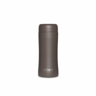Retulp Tumbler Taupe grijs, RVS drinkbeker met theezeefje