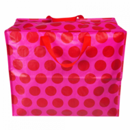 REX London Jumbo bag spotlight red on pink