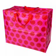 XL opbergtas van REX London Spotlight red on pink