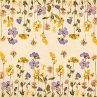 Eco Line duurzame papieren servetten met Pressed Flowers print