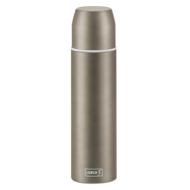 lurch bronskleurige thermosfles met drinkdop