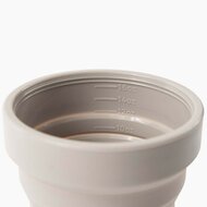 Detail Hunu opvouwbare beker van beige siliconen