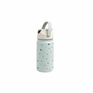 The Cotton Cloud thermosfles met rietje en drinktuit met Origami print