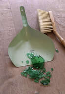 Cabanaz Dustpan and Brush Vintage Green, stoffer en blik