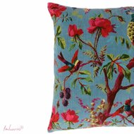 Imbarro Paradise Rib sierkussen blauw