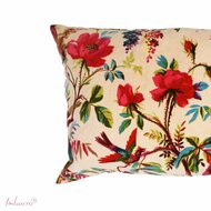 Sierkussen met paradise print van Imbarro in Ecru