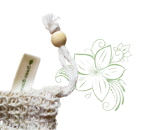 Detail natuurlijk zeepzakje