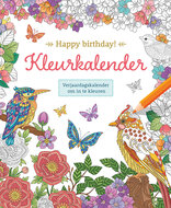 Happy Birthday! kleurkalender van Deltas - Verjaardagskalender om in te kleuren