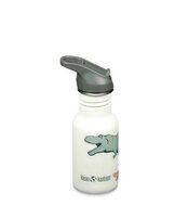 Kid Kanteen Classic Narrow Flip seal Sportcap Dino Skate drinkfles met rietje