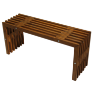 Ecofurn D-Bench 100 pine brown, bruin houten bankje